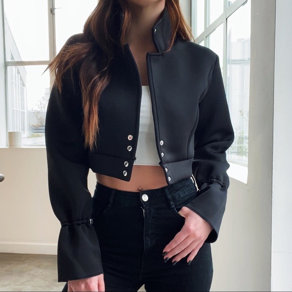 Jackets & Blazers - Scuba Moto Jacket